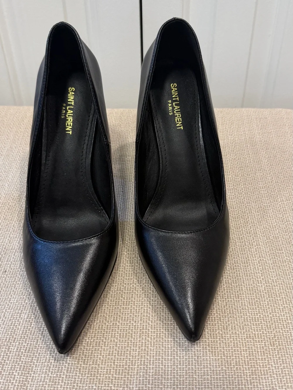 Saint Laurent Opyum Pumps Heels Leather Black Size EU 41 US 10-11 - Picture 2 of 16
